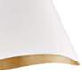 3_Hudson Valley Martini 13" Wide Gold Leaf and White Pendant Light more views