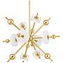1_Hudson Valley Maynard 32" 8 Lt. Aged Brass Chandelier