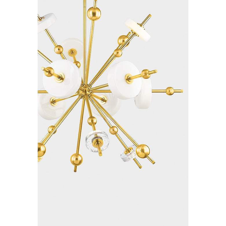 Image 2 Hudson Valley Maynard 44.5" 12 Lt. Aged Brass Chandelier more views