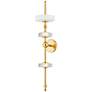 1_Hudson Valley Maynard 6.5" 3 Lt. Aged Brass Wall Sconce