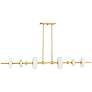 1_Hudson Valley Maynard 7.75" 6 Lt. Aged Brass Linear