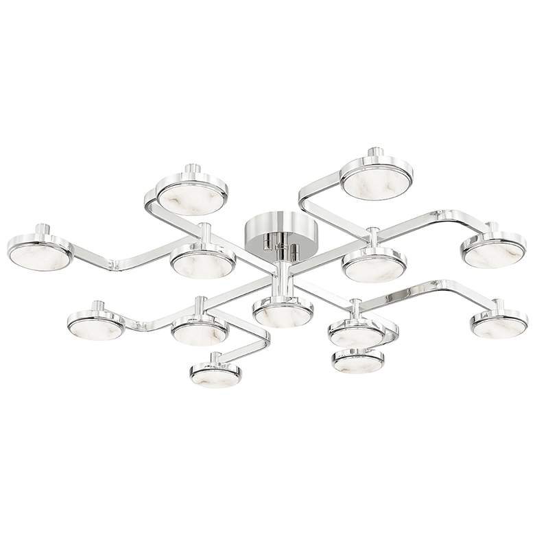 Image 1 Hudson Valley Meander 43.3" Wide 13-Light Modern LED Ceiling Light