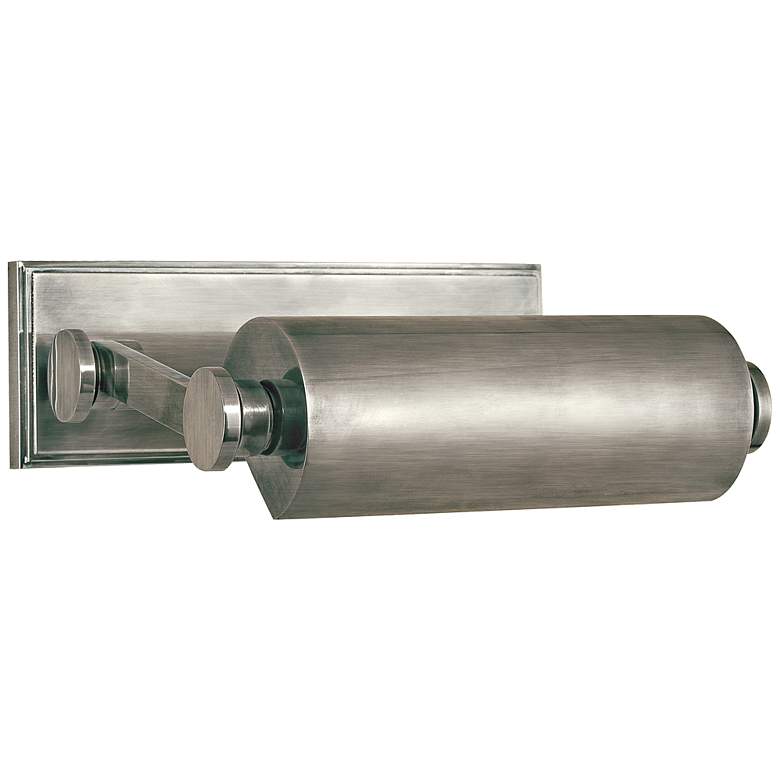 Image 1 Hudson Valley Merrick 10 1/2"W Olden Nickel Picture Light