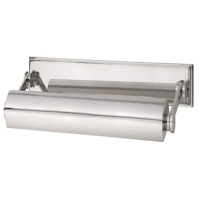 Image 1 Hudson Valley Merrick 10 1/2 inchW Polished Nickel Picture Light