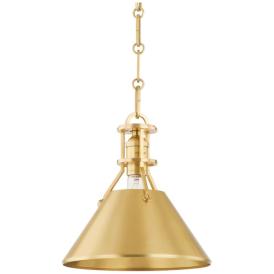 Hudson Valley Metal No. 2 9.5 In. Brass 1 Light Pendant Hudson Valley Metal No. 2 9.5 In. Brass 1 Light Pendant