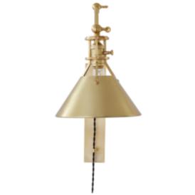 Hudson Valley Metal No. 2 9.5 In. Brass 1 Light Portable Sconce Hudson Valley Metal No. 2 9.5 In. Brass 1 Light Portable Sconce