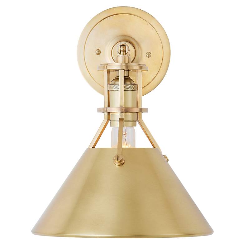 Image 1 Hudson Valley Metal No. 2 9.5 In. Brass 1 Light Sconce