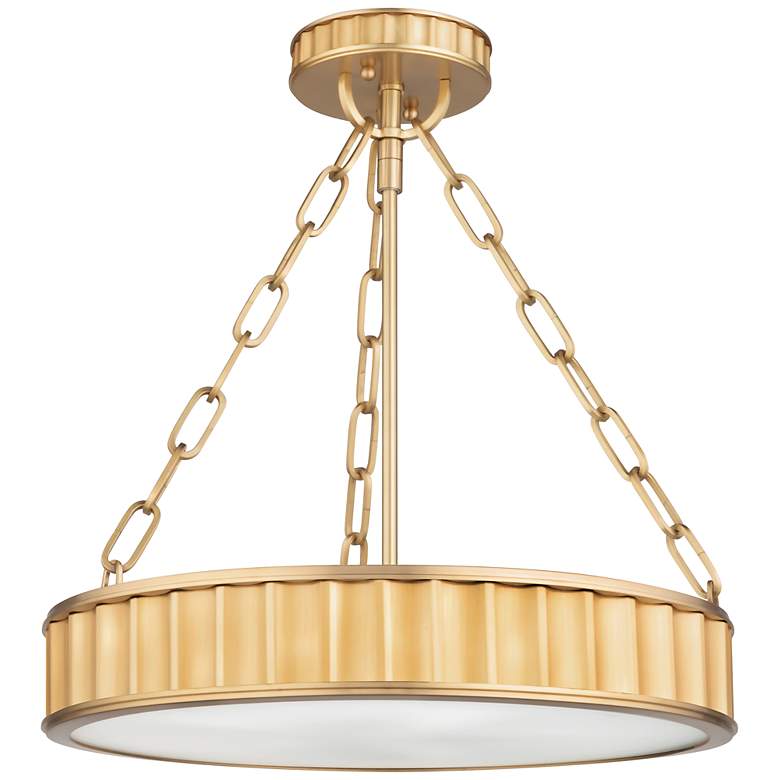 Image 1 Hudson Valley Middlebury 15 1/2" Wide 3-Light Drum Ring Ceiling Light