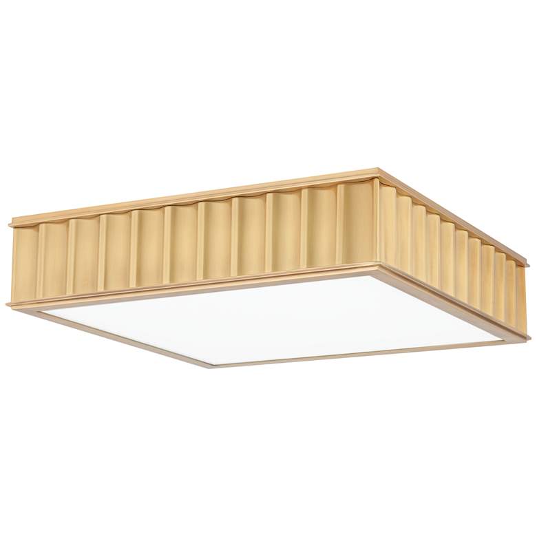 Image 1 Hudson Valley Middlebury 16" Wide Aged Brass Ceiling Light