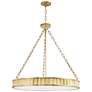 Hudson Valley Middlebury 30" Wide Aged Brass LED Chandelier