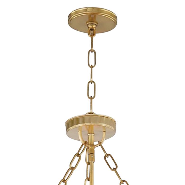 Image 4 Hudson Valley Middlebury 30 inch Wide Aged Brass LED Chandelier more views