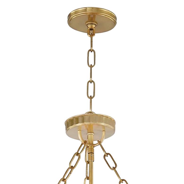Image 4 Hudson Valley Middlebury 30" Wide Aged Brass LED Chandelier more views