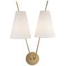 Hudson Valley Milan 22" High Aged Brass Wall Sconce