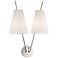 Hudson Valley Milan 22" High Polished Nickel Wall Sconce