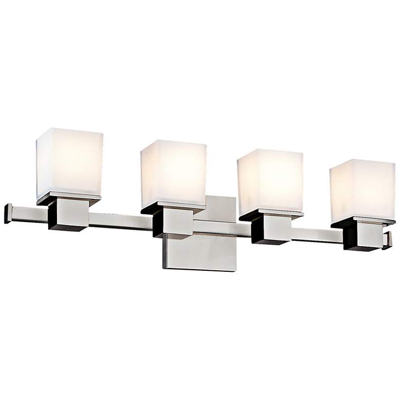 Image 1 Hudson Valley Milford 4-Light 24 inch Wide Chrome Bath Light