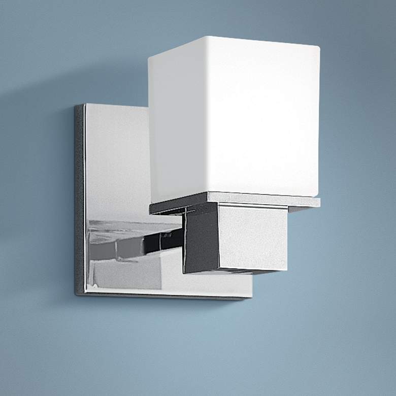 Image 1 Hudson Valley Milford 5 3/4" High Chrome Wall Sconce