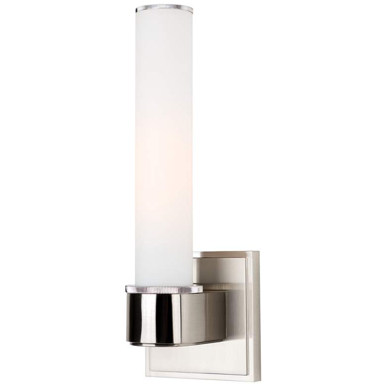 Image 1 Hudson Valley Mill Valley 4.5" Wide Satin Nickel 1 Light Bath Bracket