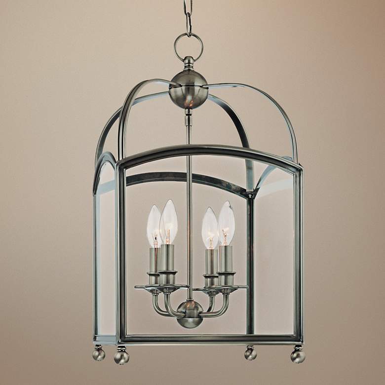 Image 1 Hudson Valley Millbrook 12" Historic Nickel Pendant Light