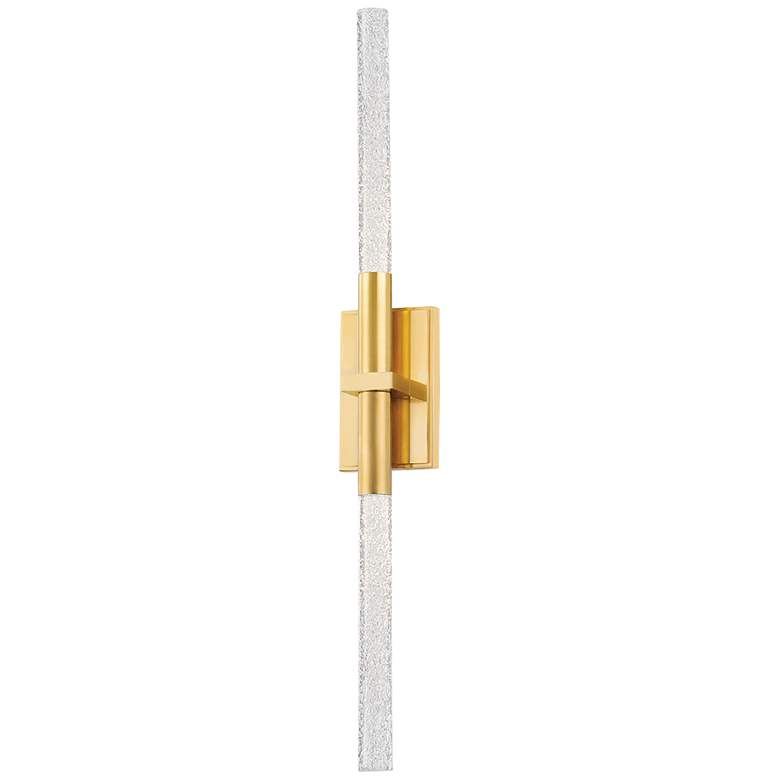 Image 1 Hudson Valley Millerton 3" 2 Lt. Aged Brass Wall Sconce