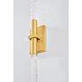 2_Hudson Valley Millerton 3" 2 Lt. Aged Brass Wall Sconce more views