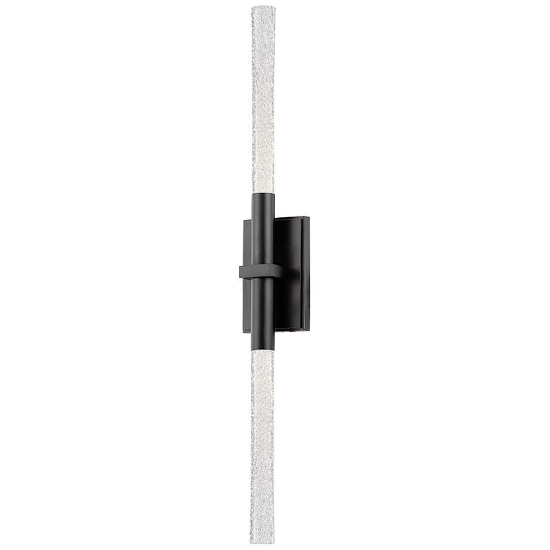 Image 1 Hudson Valley Millerton 3" 2 Lt. Black Brass Wall Sconce