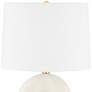 Hudson Valley Mills Pond Ivory Ceramic Accent Table Lamp