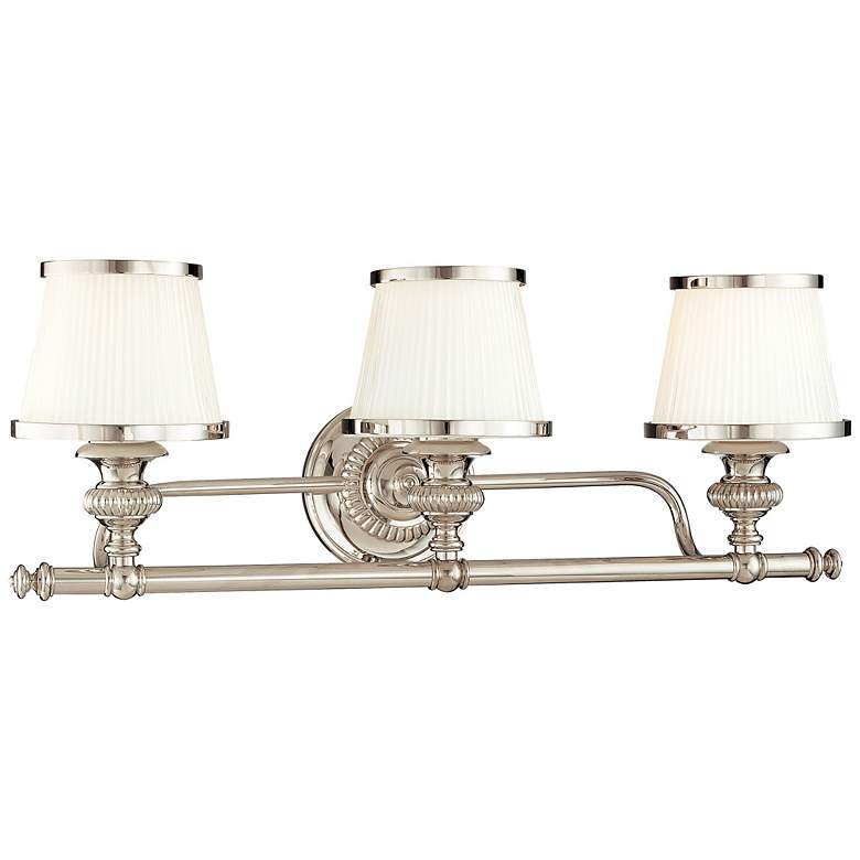 Image 1 Hudson Valley Milton 24 3/4 inchW Polished Nickel Bath Light