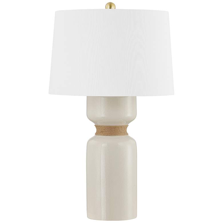 Image 1 Hudson Valley Mindy 15" Wide Aged Brass 1 Light Table Lamp