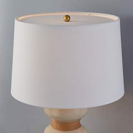 Image4 of Hudson Valley Mindy 15" Wide Aged Brass 1 Light Table Lamp more views