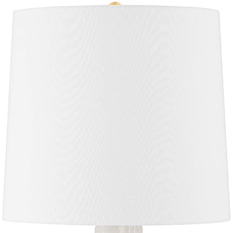 Image 3 Hudson Valley Montgomery 30 1/4" High White Alabaster Base Table Lamp more views