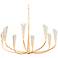 Hudson Valley Montrose 44" Wide Gold Leaf 8-Light Chandelier