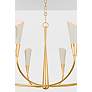4_Hudson Valley Montrose 44" Wide Gold Leaf 8-Light Chandelier more views