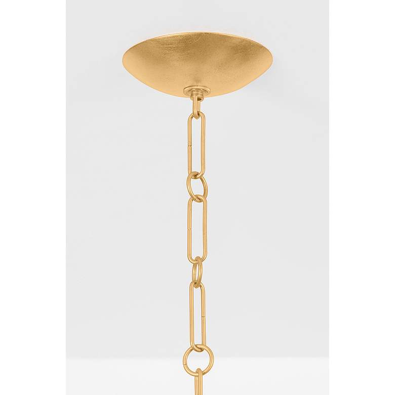 Image 5 Hudson Valley Montrose 44" Wide Gold Leaf 8-Light Chandelier more views