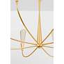 6_Hudson Valley Montrose 44" Wide Gold Leaf 8-Light Chandelier more views