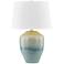 Hudson Valley Montville Ceramic Crackle Emerald Tide Table Lamp
