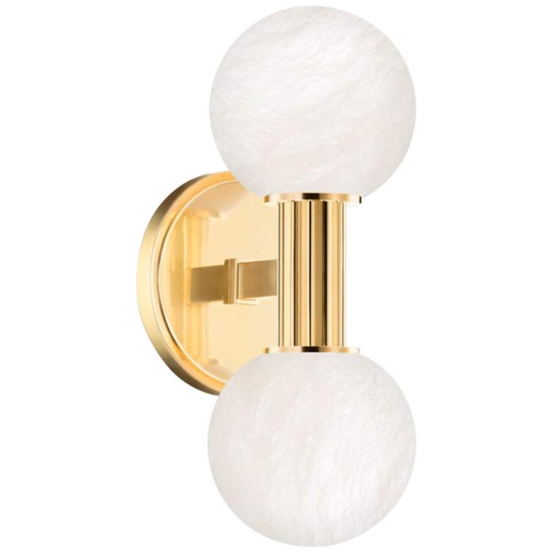 Image 1 Hudson Valley Murray Hill 11 1/2" High Brass LED Wall Sconce