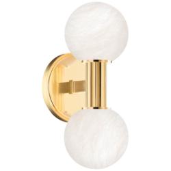 Hudson Valley Murray Hill 11 1/2&quot; High Brass LED Wall Sconce