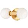 Hudson Valley Murray Hill 11 1/2" High Brass LED Wall Sconce