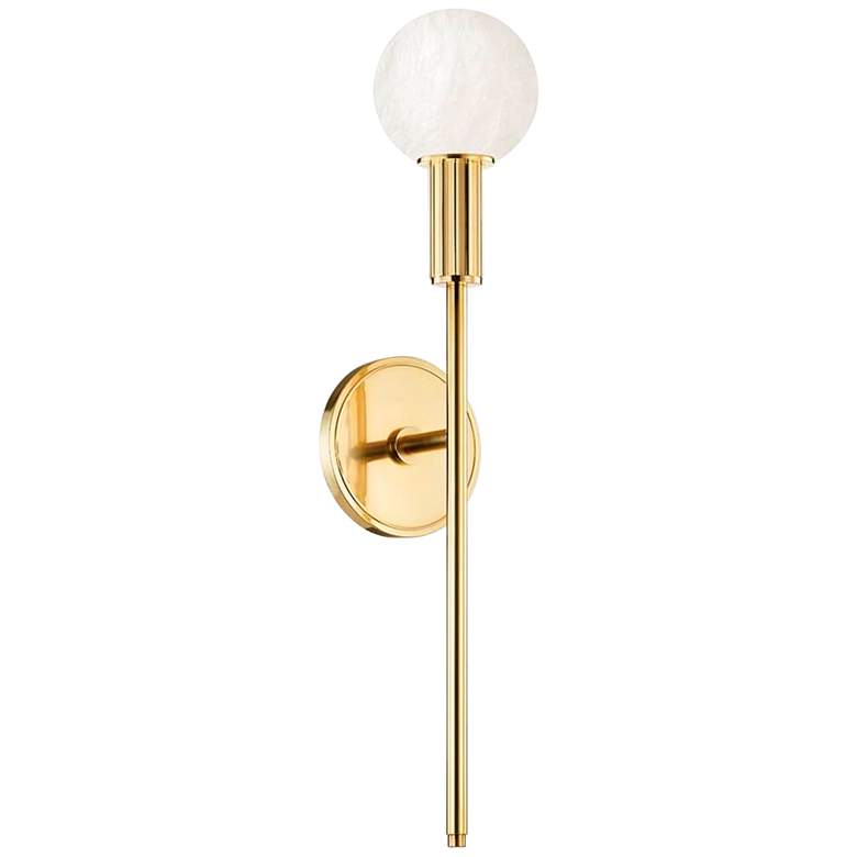 Image 1 Hudson Valley Murray Hill 22"H Aged Brass LED Wall Sconce
