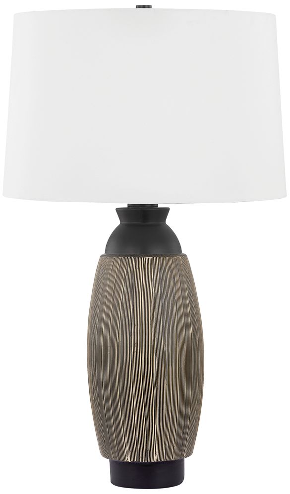 Image 2 Hudson Valley Naseby Table Lamp 16.5 Inch In Bronze/Cultured Black