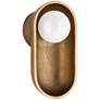 Hudson Valley Nathan 11" High Aged Brass Wall Sconce