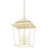 Hudson Valley Natick 18" Wide Aged Brass 4 Light Lantern