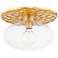 Hudson Valley New Paltz 18 1/4"W Aged Brass Ceiling Light