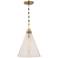 Hudson Valley Newbury 10 3/4" Wide Aged Brass Mini Pendant