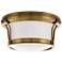 Hudson Valley Newport 10" Wide Aged Brass Ceiling Light