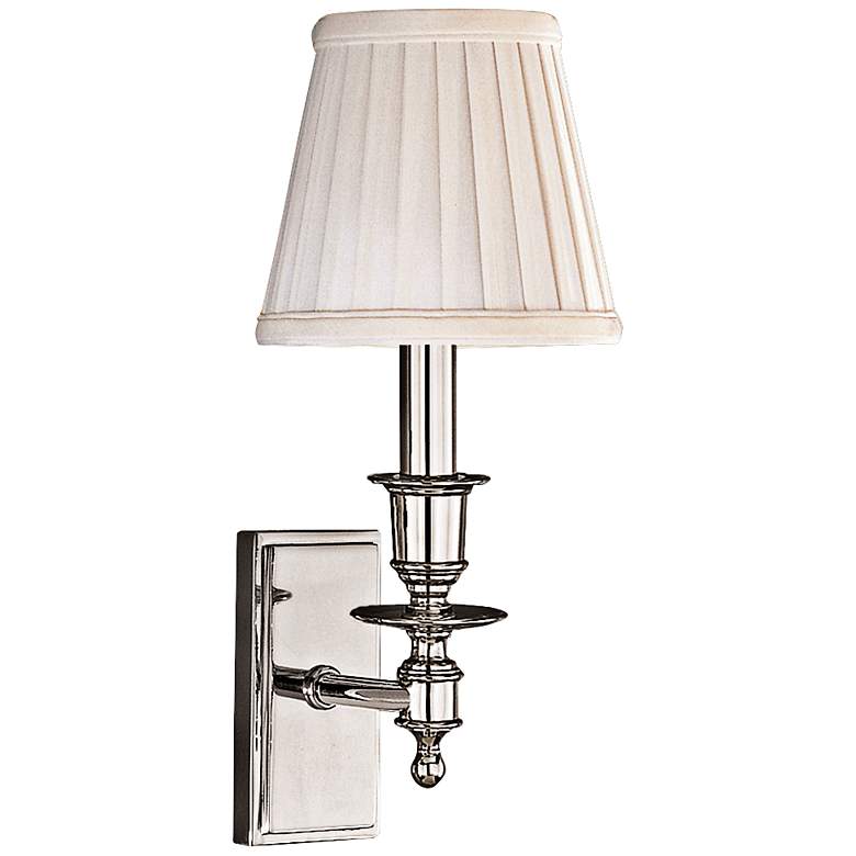 Image 2 Hudson Valley Newport 13"H Polished Nickel Wall Sconce