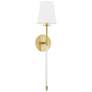 Hudson Valley Niagra 27 1/2" High Aged Brass Wall Sconce