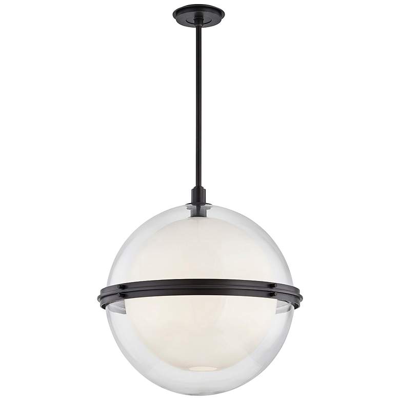 Image 1 Hudson Valley Northport 22" Wide Old Bronze Pendant Light
