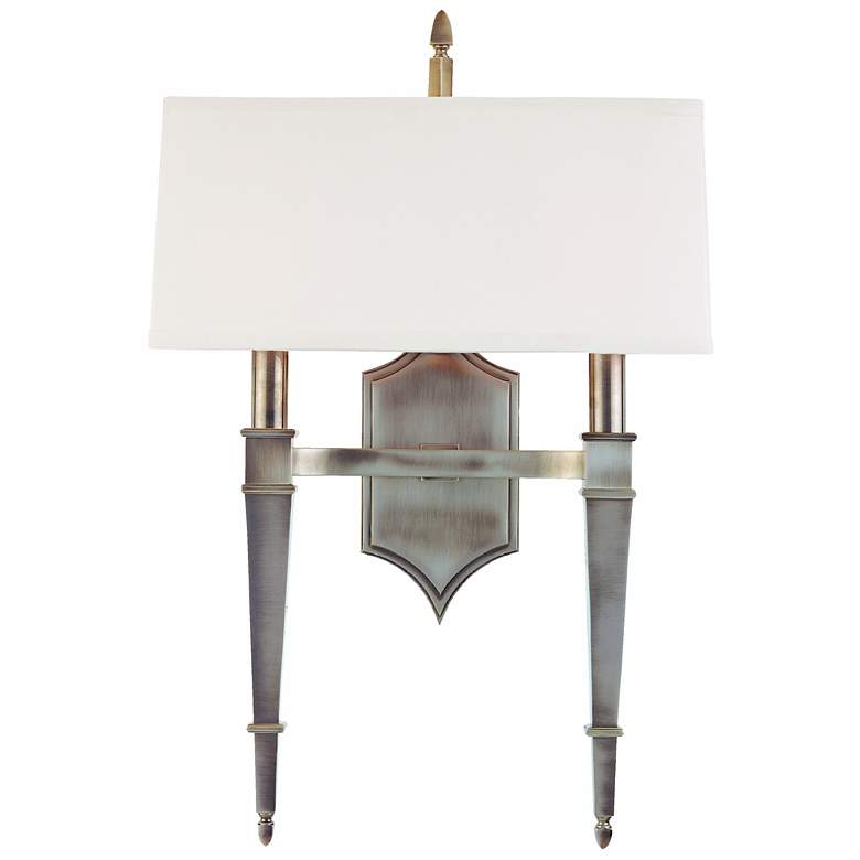 Image 1 Hudson Valley Norwich Nickel 14 1/2 inch Wide Wall Sconce