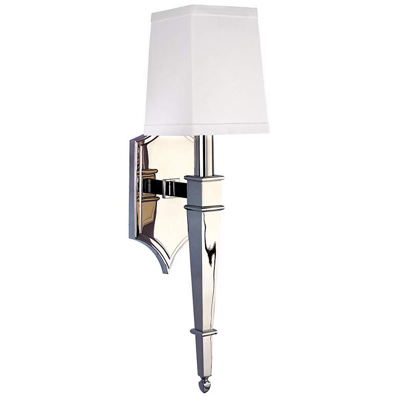 Image 1 Hudson Valley Norwich Polished Nickel 1-Light Wall Sconce